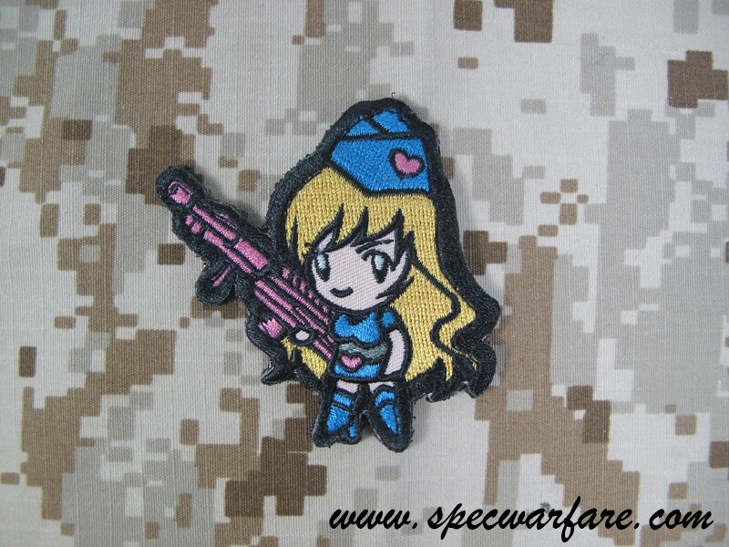 Mil-Spec Monkey "Gun Girl1" Patch (Blue) PATCH-00059-BL