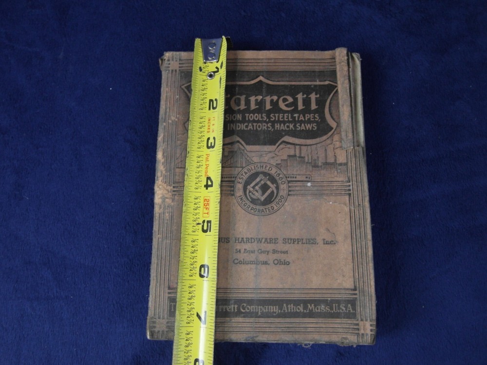 Vintage 1938 Starrett Precision Tools Catalog No. 26