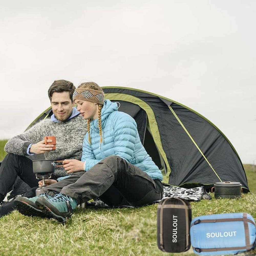Spacious Rectangular Sleeping Bag - Waterproof & Machine Washable for Outdoors