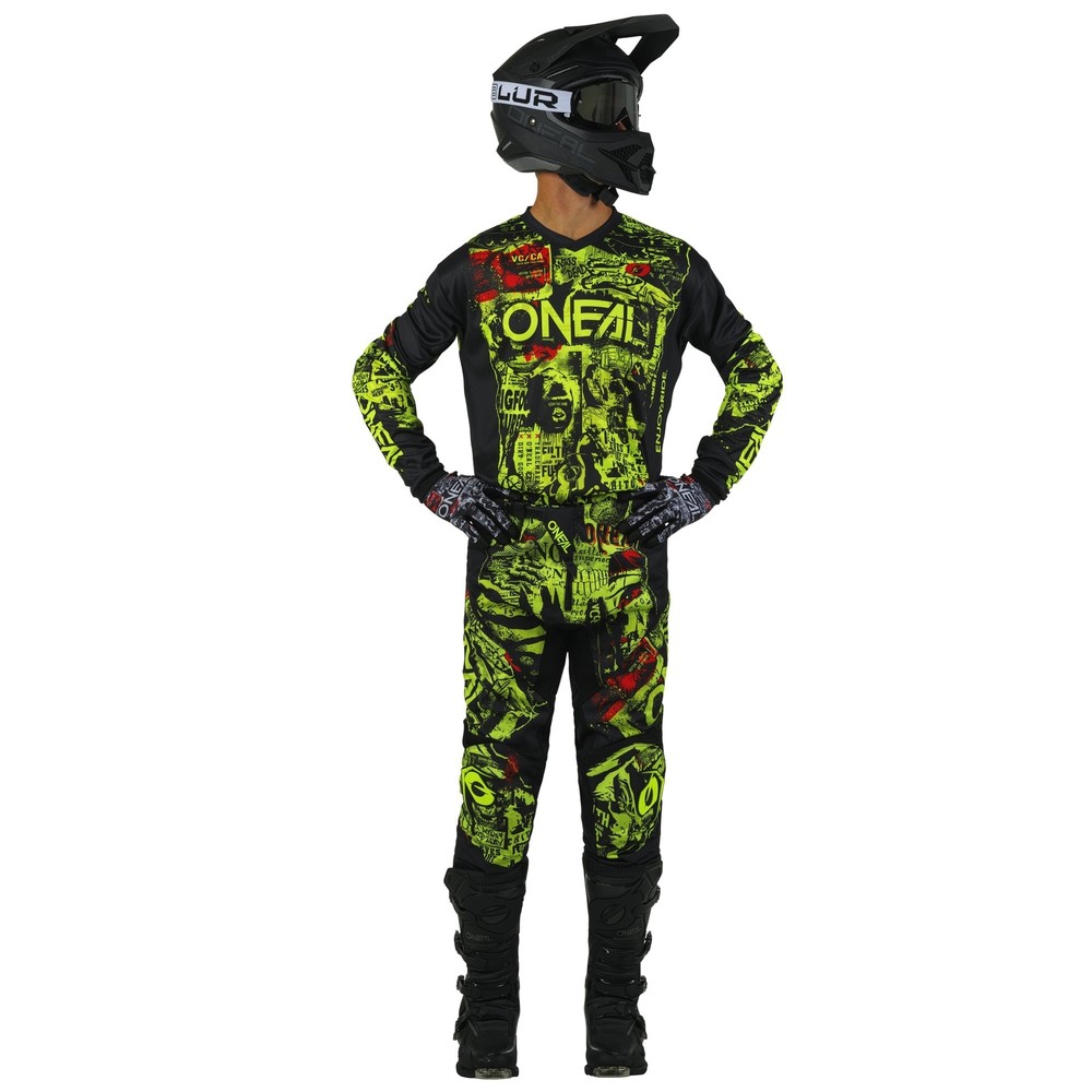 O'Neal Element Attack Black / Neon Pant Size 28 - E024-3328