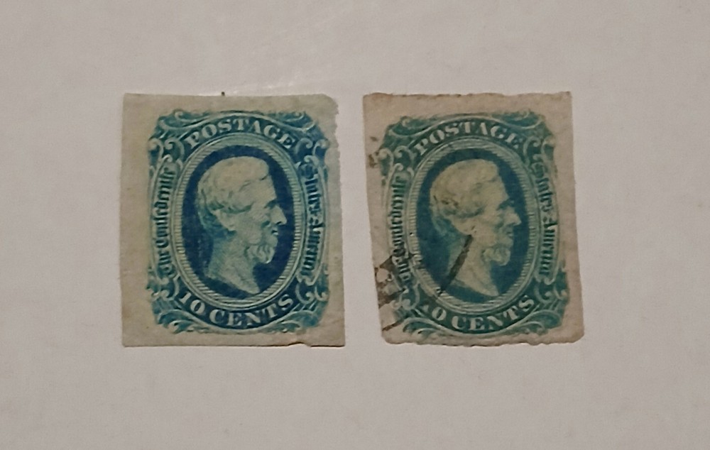 Confederate States Pair Of CSA#12 Mint & Used Set