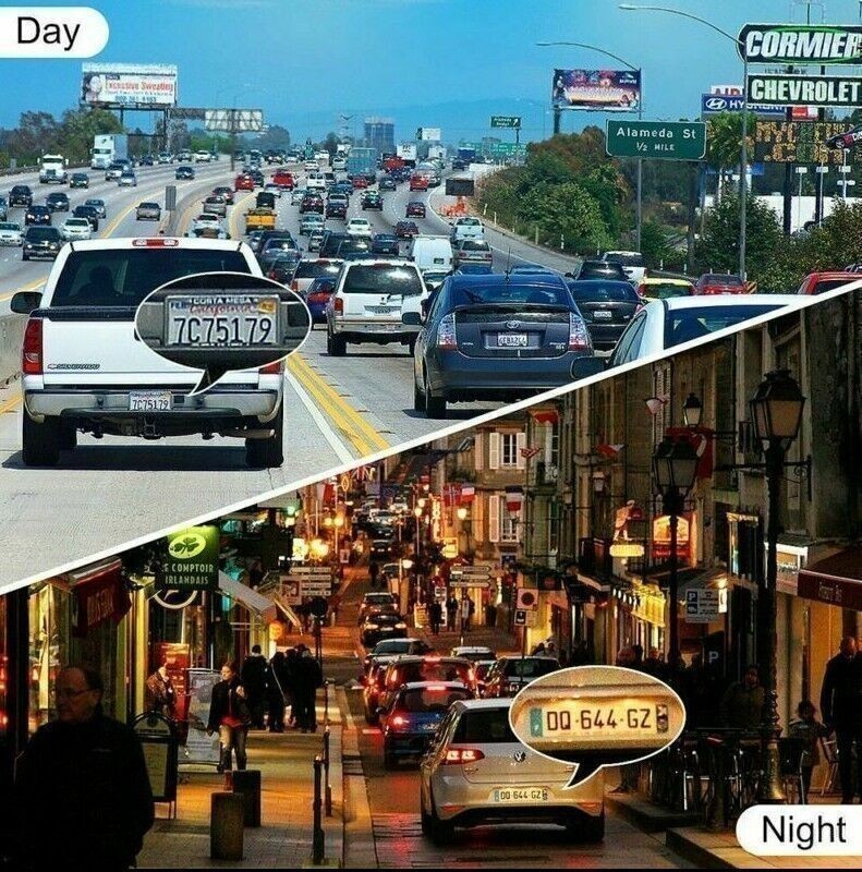 For LCD Screen Car DVR Dash Cam Video Recorder G-Sensor Front Inside Camera