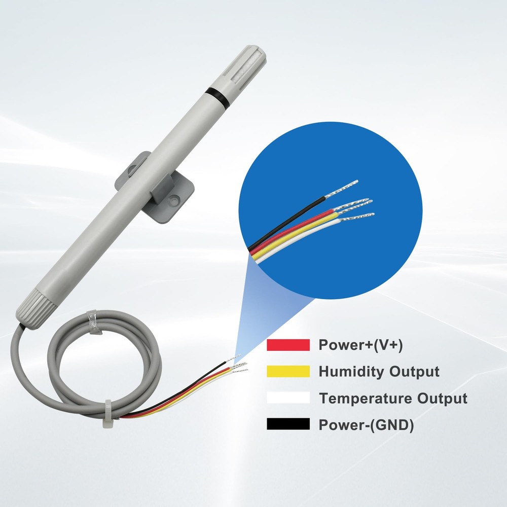 Tzone Temperature and Humidity Sensor 4-20 mA Temp Transmitter,...