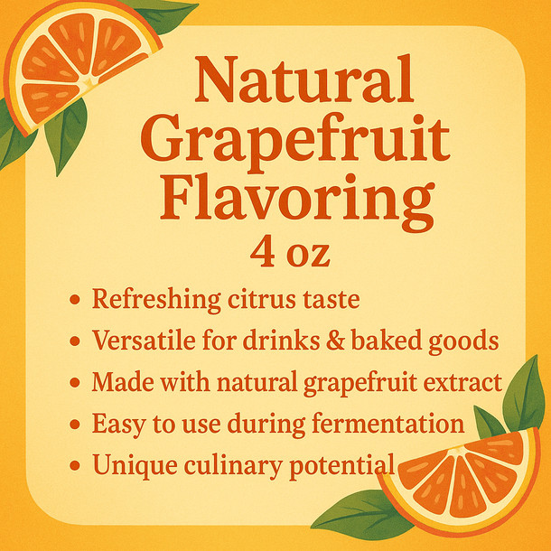 LD Carlson Natural Grapefruit Flavoring 4 oz