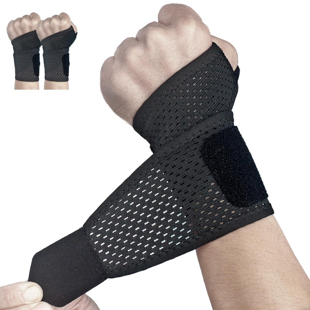 2 Pack Ultra-Thin Mesh Wrist Brace - Breathable Compression Wrist Support for...