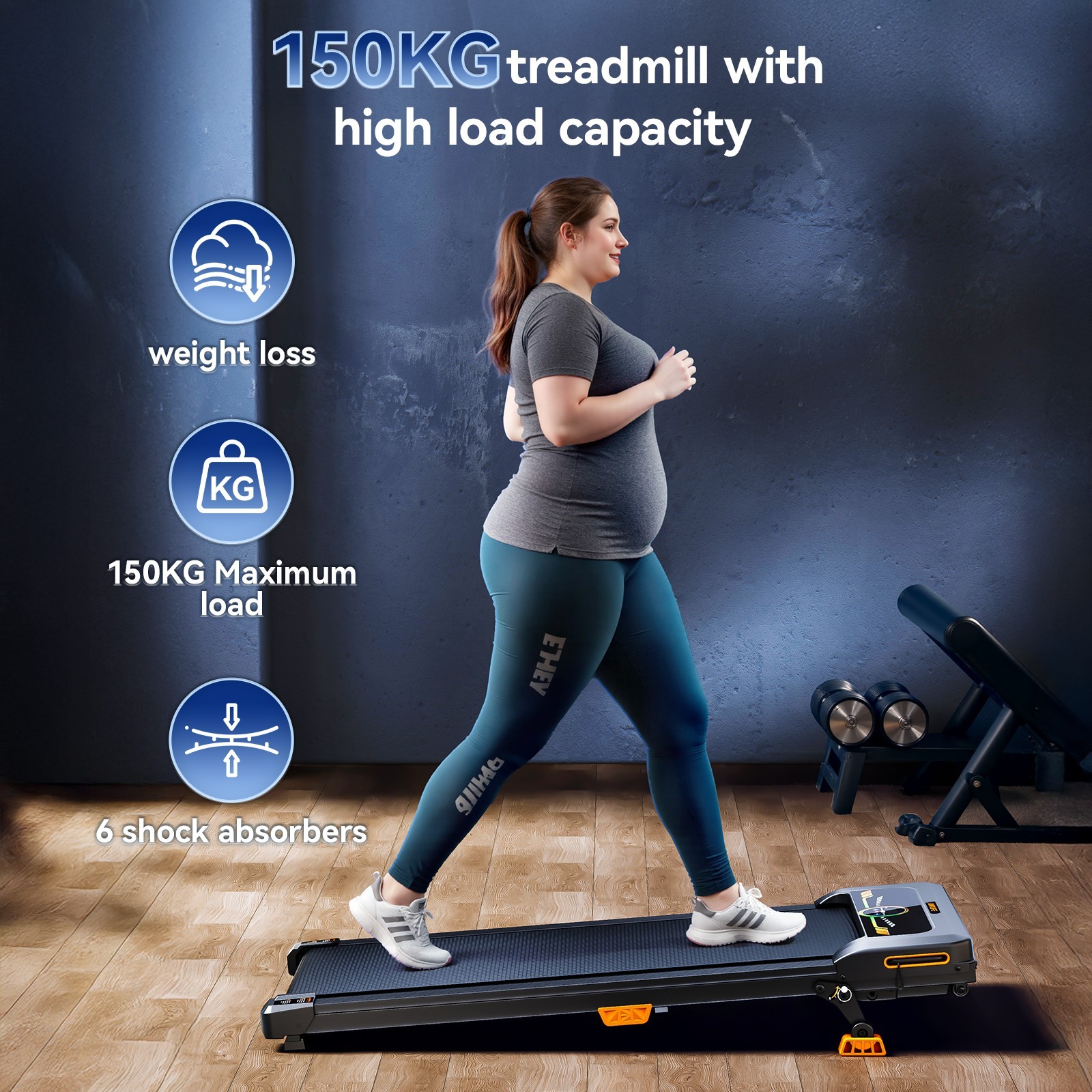 New 10% lncline Walking Pad，4-in-1 Walking Pad Treadmill With remote control