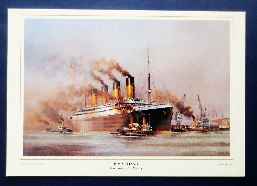 WHITE STAR RMS TITANIC POSTCARD