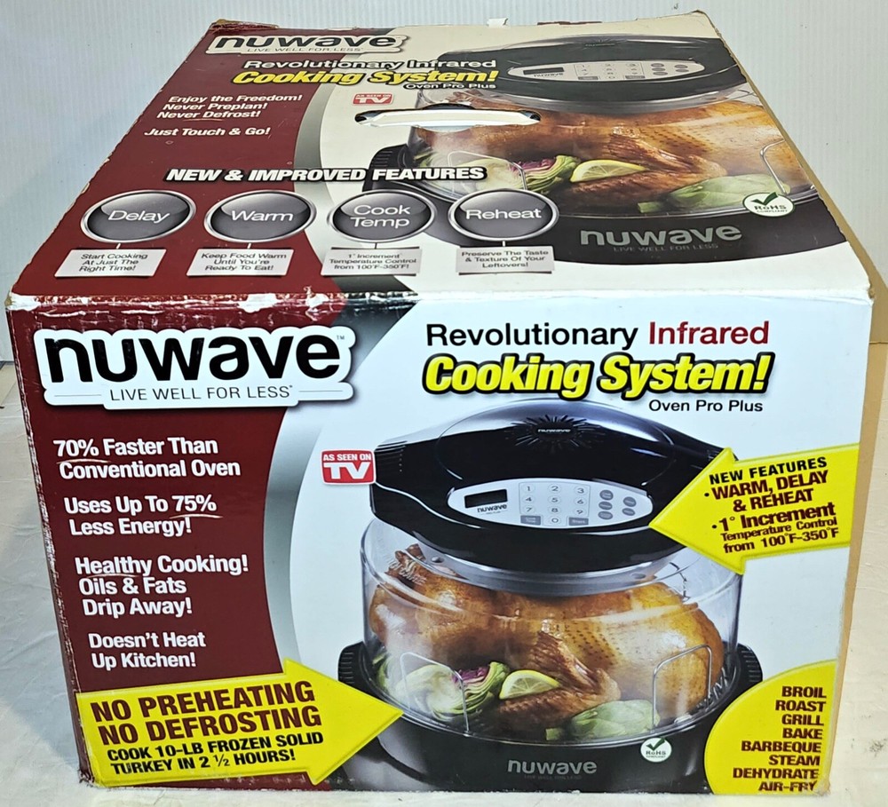 NuWave Pro Plus Oven - Digital temperature control 1500 WATTS  conduction heat