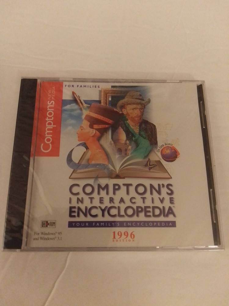 Comptons Interactive Encyclopedia 1996 CD-ROM For Windows 3.1 - XP Sealed NO BOX