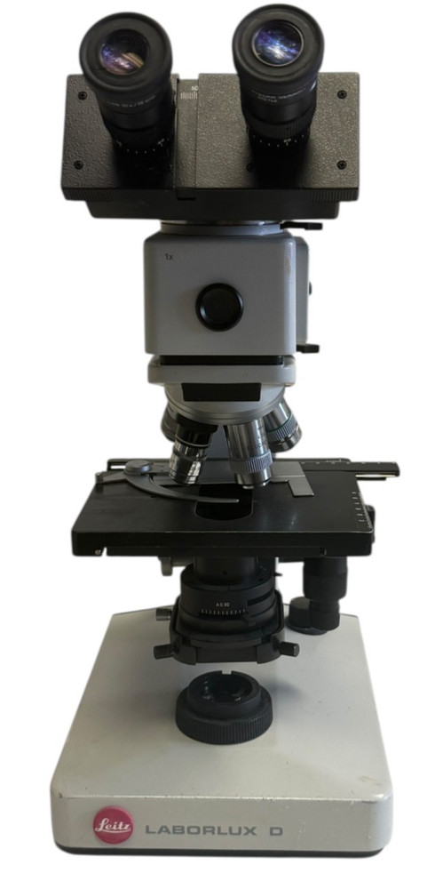 Leitz Laborlux D Microscope Trinocular Oil 50x DPlan Illuminator Germany