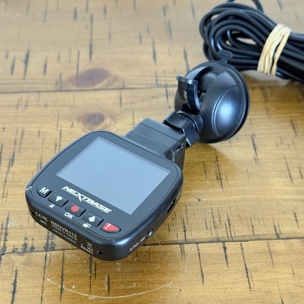 Next Base 112 Dashcam HD 720p USB Micro SD Needed NBDVR112 Black Tested Working