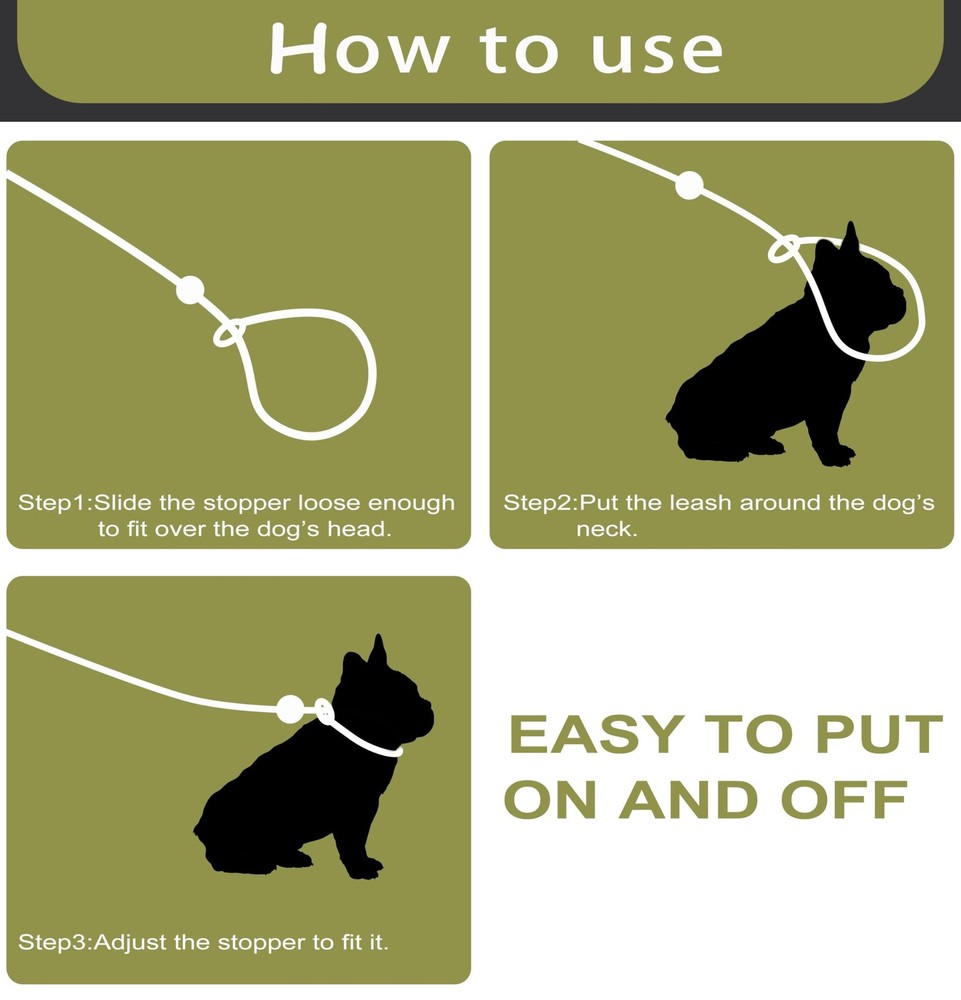 Green 6FT Heavy Duty Dog Training Leash - Comfortable Rope, No Pull, Suitable...