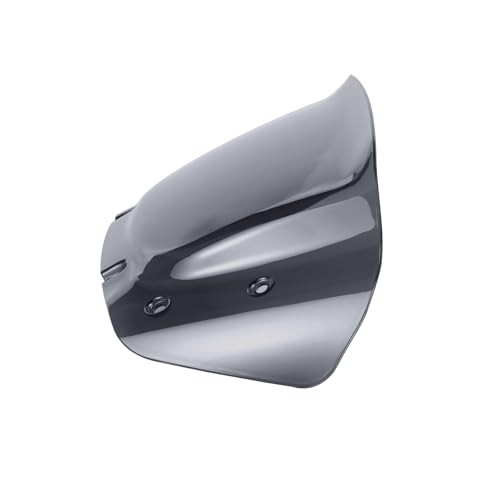 10" Wave Windshield Windscreen Wind Splitter Compatible for Harley Dark Smoke