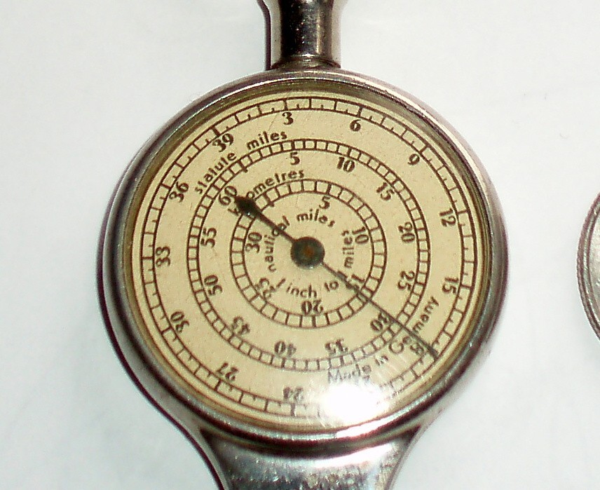 VINTAGE ANTIQUE GERMANY MAP READER NAUTICAL COMPASS MARITIME OPISOMETER TOOL