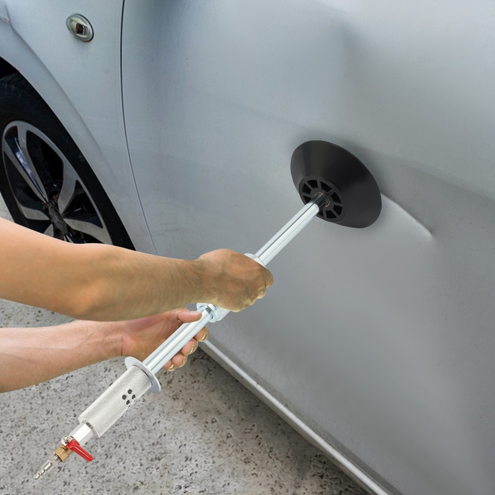 Pneumatic Hammer Air Pneumatic Dent Puller Dent Pulling Tool w/ 3 Suction Cups