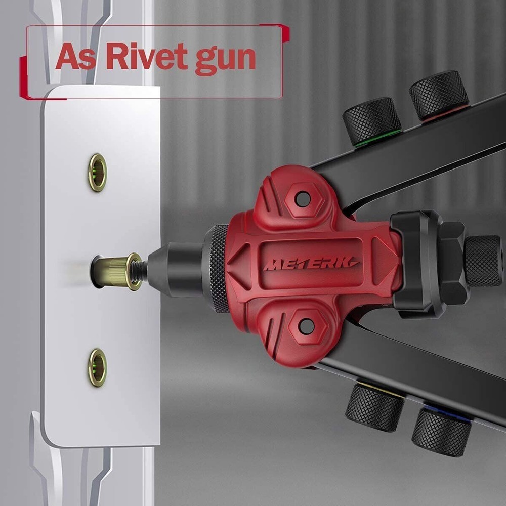 Rivet Nut Gun Kit 3 IN 1 Rivnut Tool Nut Setter Thread Setting Nutsert Tool SAE