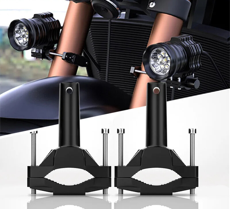 Mount Bracket for Motorcycle Bumper Modified Headlight Stand Extension Bracket