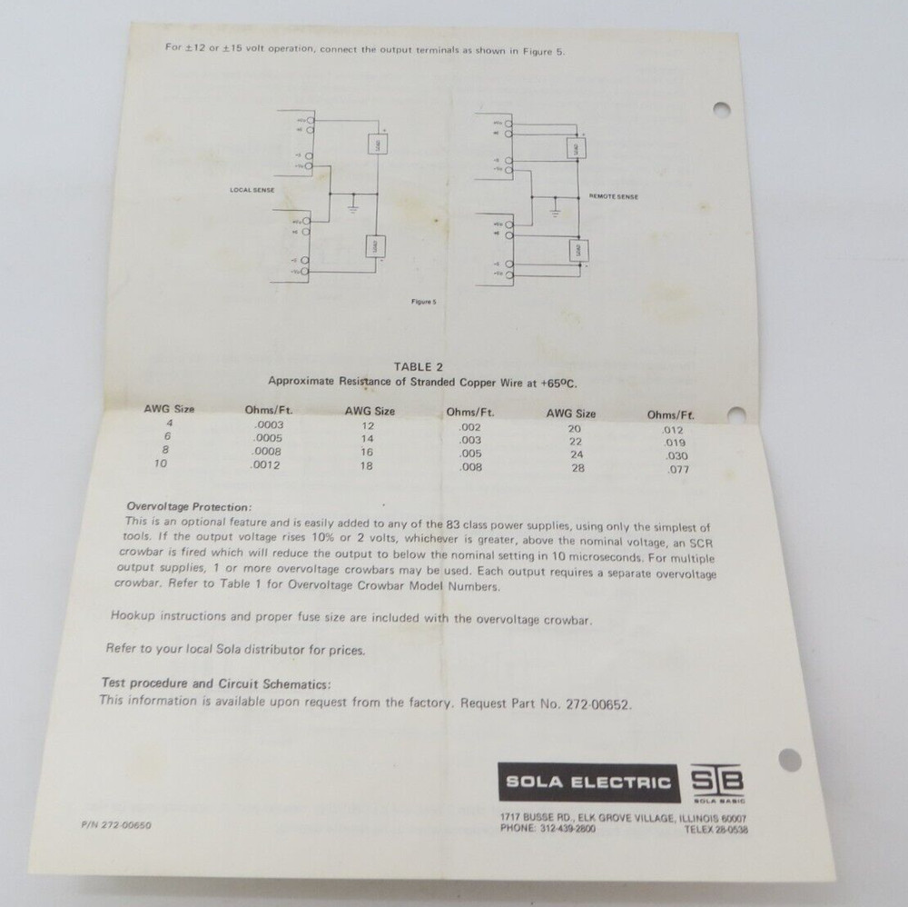Operating Instructions for Class 83 Dual & Triple Output Power Supplies tech *