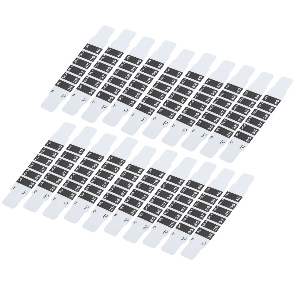 20pcs Reusable Forehead Thermometer Strips For Quick Temperature Measurement For