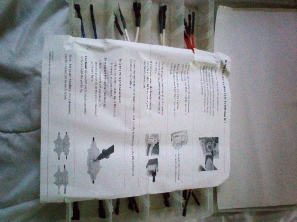 LIKE NEW MAC TOOLS ET77009 GOLD RELAY BOX TEST EXTENSION KIT