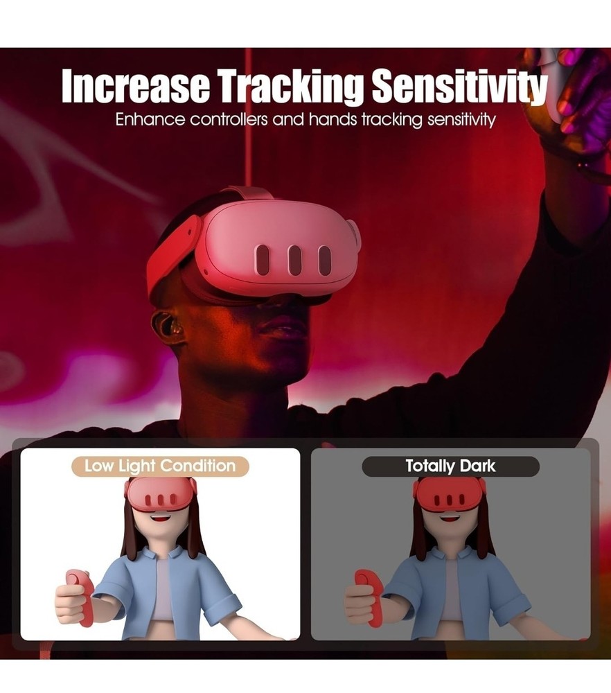 Orzero Ir Illuminator Infrared Light Compatible for Quest 3, Quest, Quest 2,