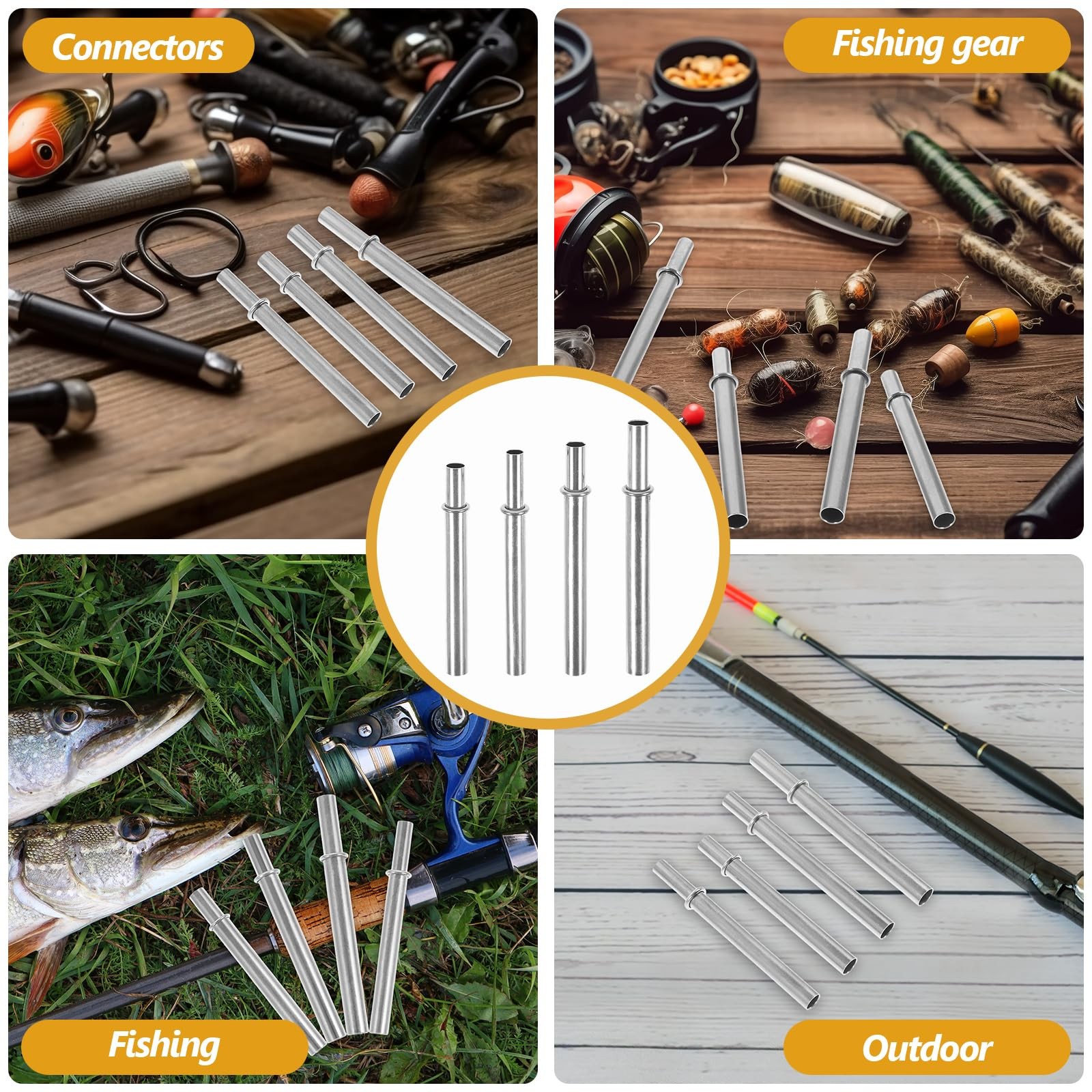 Milisten Fishing Rod Ferrule Connector Tube 2.95 7.50X0.50X0.50CM, As Shown