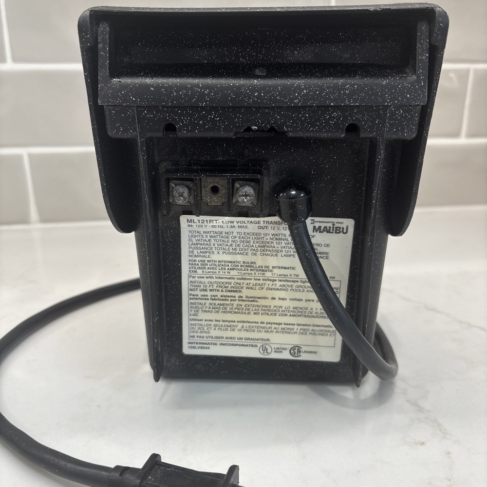 Malibu Intermatic ML121RT Low Voltage Outdoor Timer/Transformer
