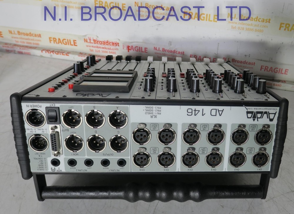 Audio developments ad146  6x stereo channel audio mixer