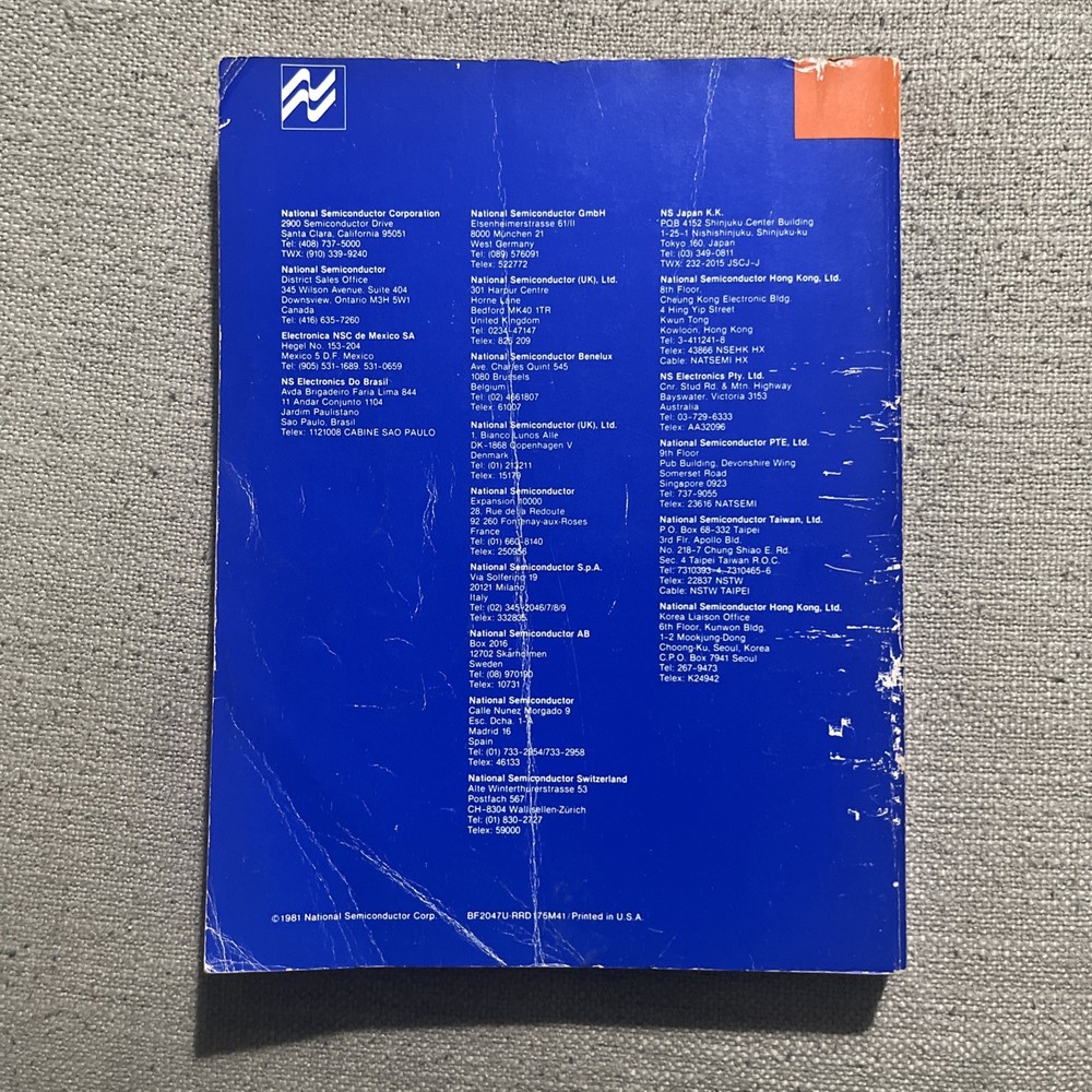 1981 Logic Databook National Semiconductor Corporation