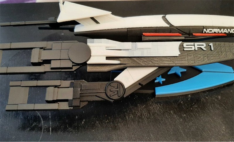 MASS EFFECT SSV Normandy SR1 Spaceship 3D Print Painted Assembly Model