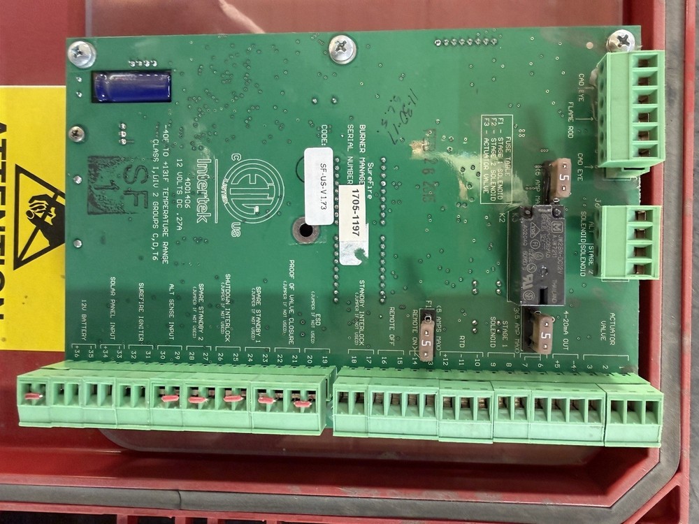 Surefire Bms300 Controller Board/door For Burner Management System