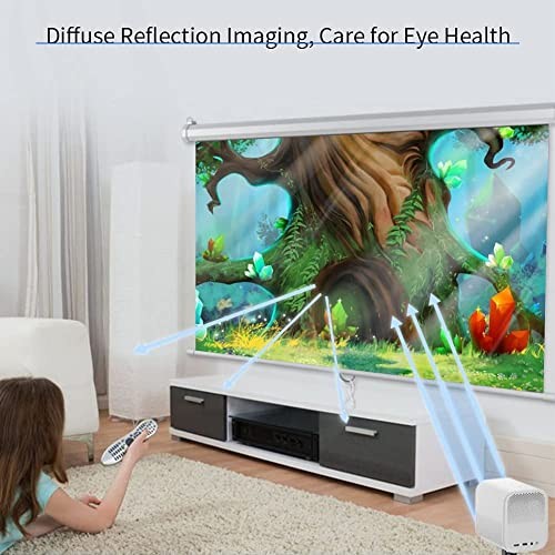 Projector Screen, 60 Inch, 4:3, Foldable, Double Sided, for Home Theater Indo...