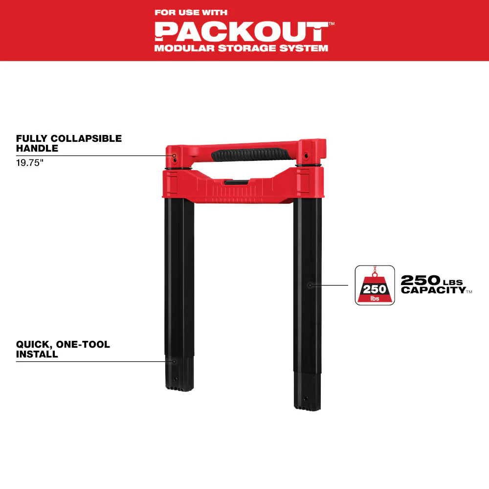 48-22-8027 For Milwaukee Low-Profile Handle for PACKOUT Rolling Tool Box