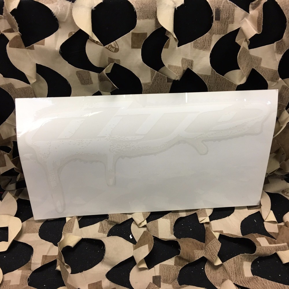 NEW Dye Paintball Sticker Drip 8" - White