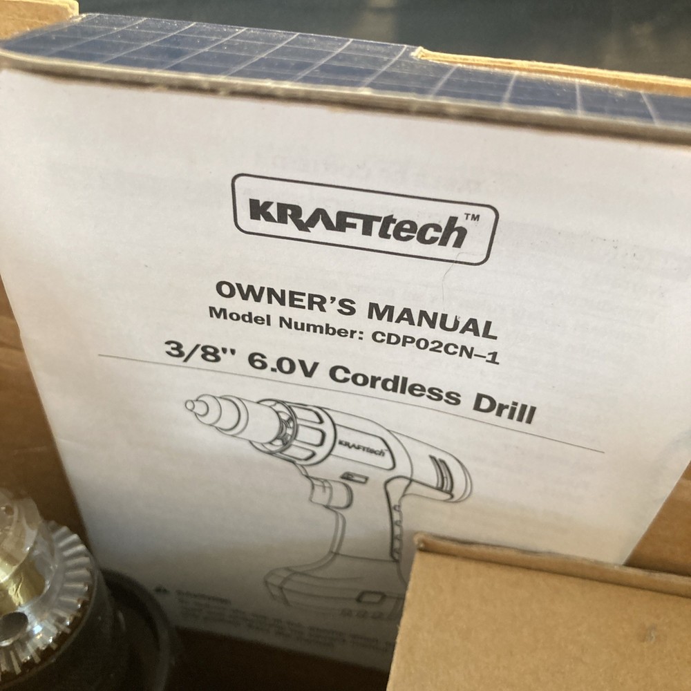 KRAFTtech 6.0 Volt Cordless Drill/Driver CDP02CN-1 Compact Size NEW
