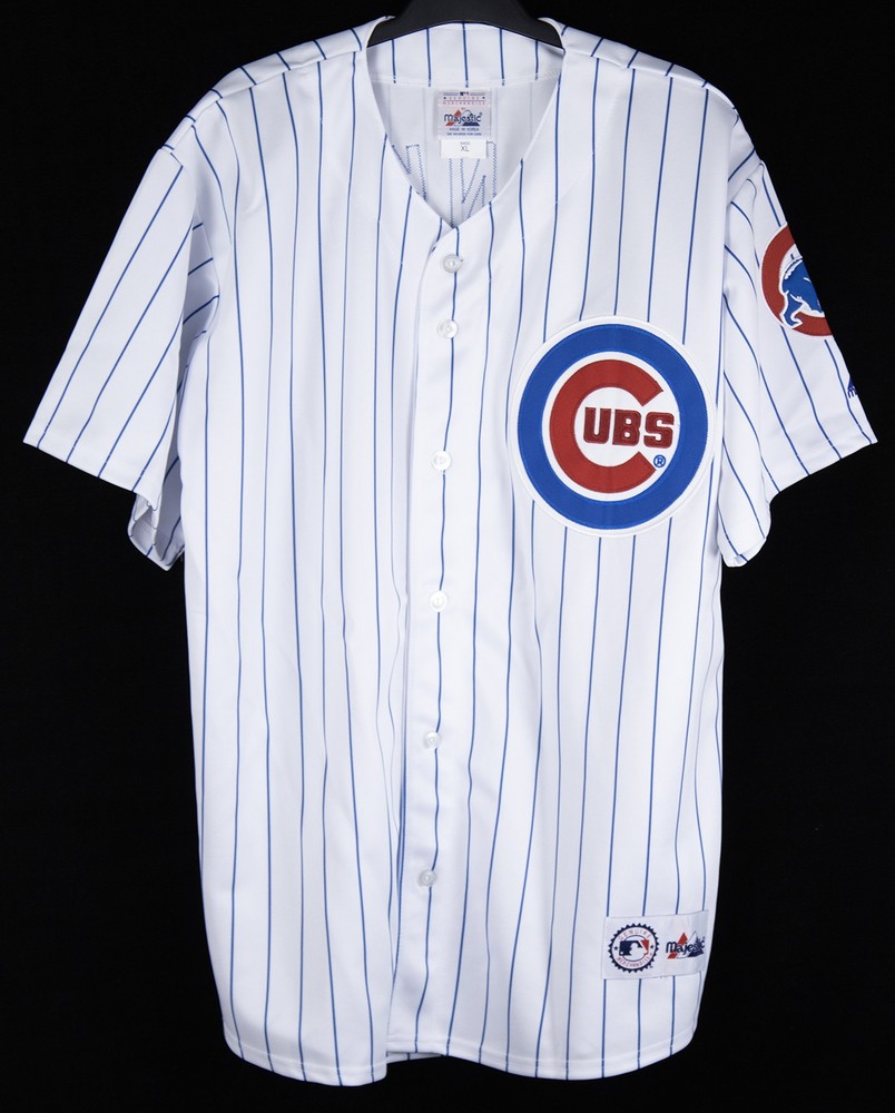 ERNIE "MR. CUB" BANKS - JERSEY SIGNED