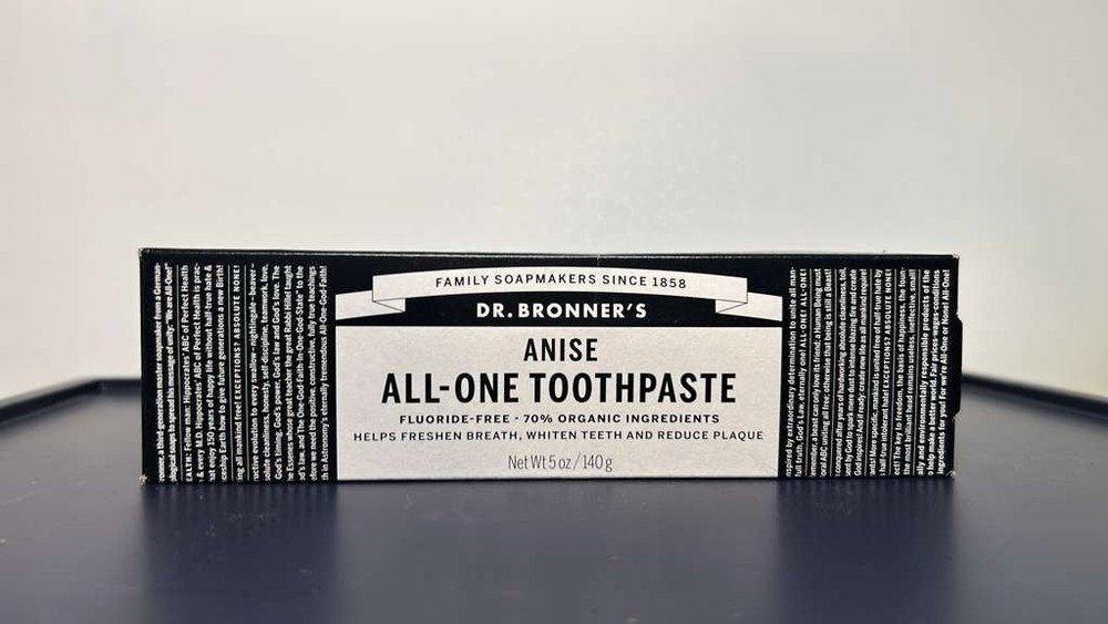 Dr Bronner's All One Fluoride Free Toothpaste 5 Oz Organic Plaque Reducer