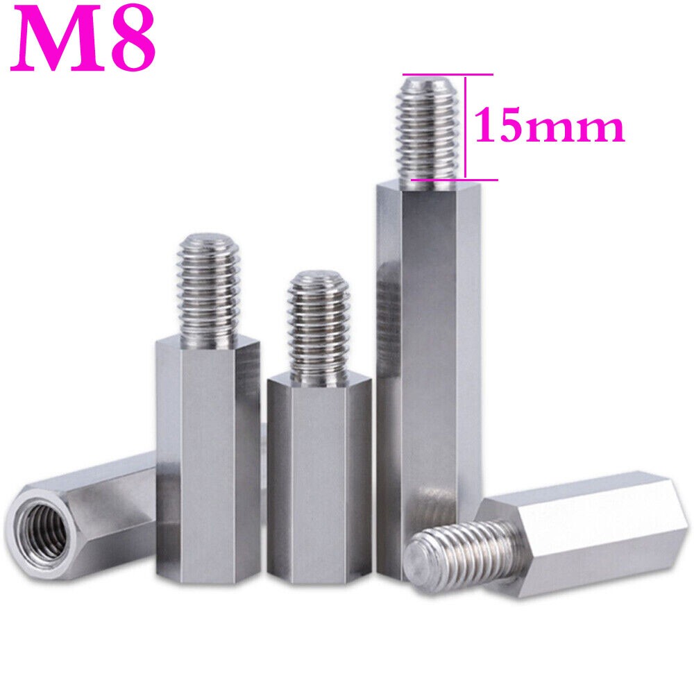 M8 - 1.25 Male-Female Stainless Steel Hex Column Standoff Support Spacer Pillar*