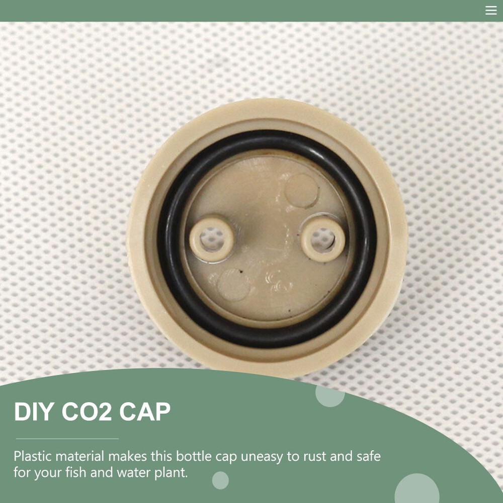 6pcs CO2 Diffuser Caps Diy Co2 Bottle Caps Air Diffuser Generator Part
