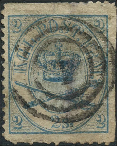 Denmark Scott #11 Used F+ Stamp