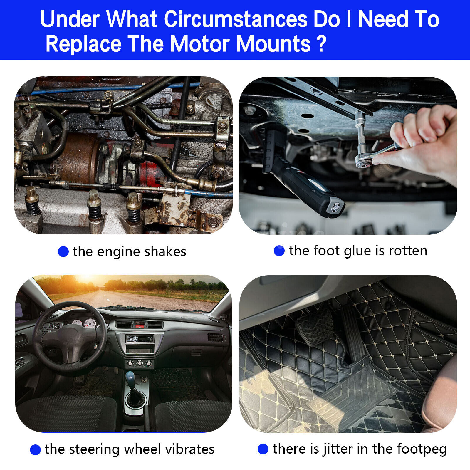 5pcs Engine Motor & Transmission Mount for 1997-2001 Honda CR-V CRV 2.0L