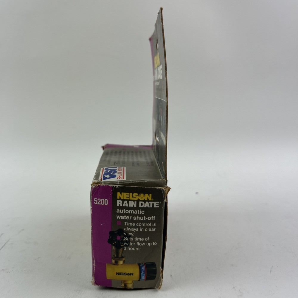 Nelson Rain Date Automatic Water Shut Off #5200 Timer Open Box