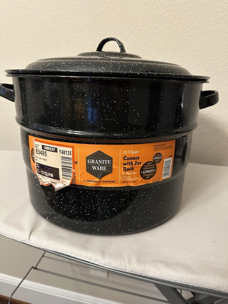 Canner Pot With Rack 21.5 Quart (Lg)