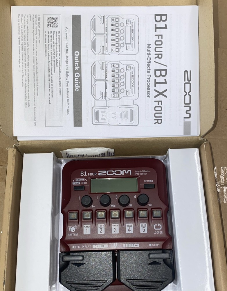 Zoom B1 FOUR Bass Multi-effects Processor
