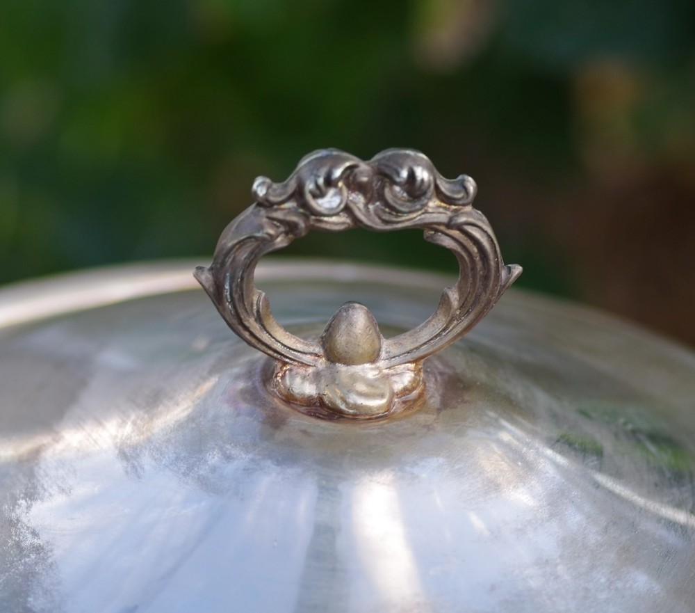 VINTAGE Large Cooking Pan 11" Silverplate Leonard Made in USA 1960's