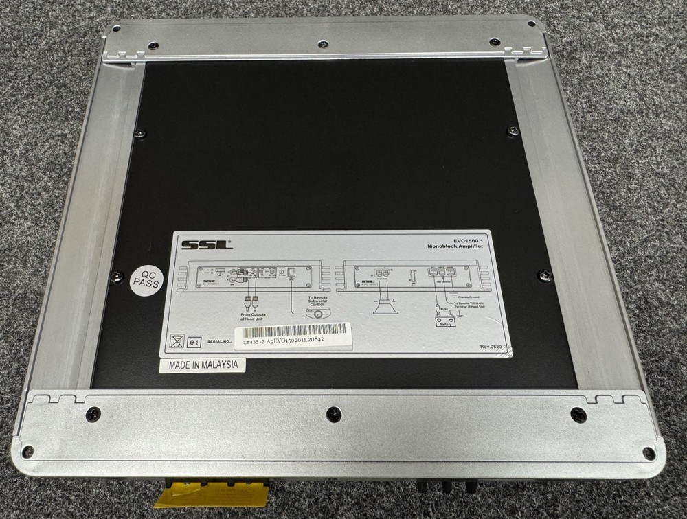 SSL EVO 1500.1 FULL RANGE CLASS A/B MONOBLOCK AMPLIFIER NEW-OPEN BOX/CLEARANCE.