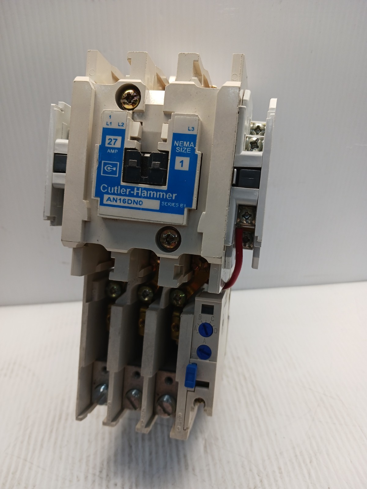 Cutler Hammer AN16DN0 Size 1 Motor Starter Coil 120 Vac Contacts are 99.9% Good