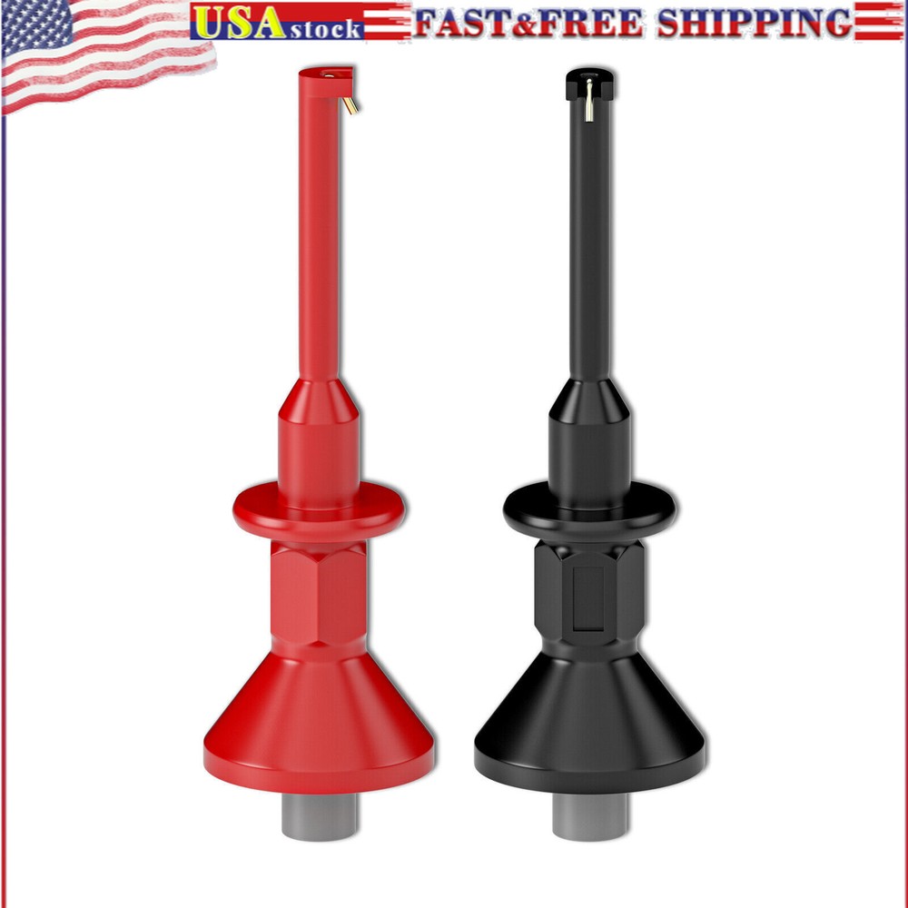 SMD IC Test Hook Clips with 2mm/4mm Female Jack Socket for Electrical Testing