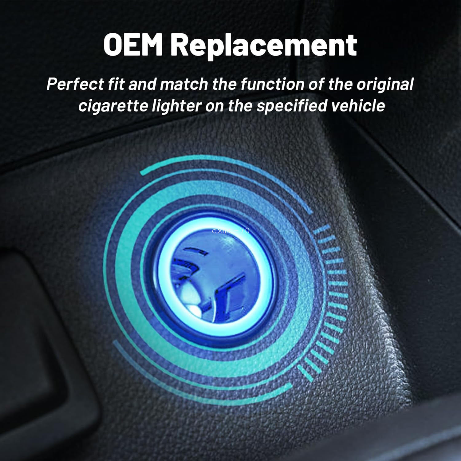 Cigarette Lighter Socket 25776667, J42059 Replace For Chevy GMC Cadillac Buick