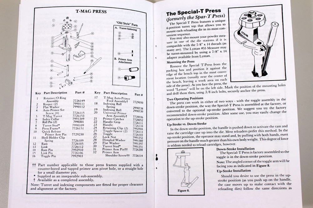 Lyman 450 Bullet Sizer Relubricator Reloading Owners User Manual Instructions